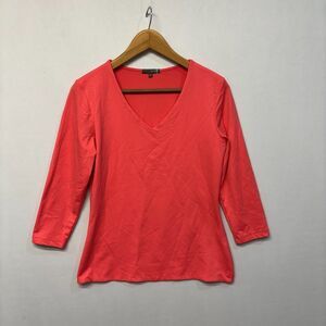 Judy P Women 3/4 Sleeve Tee T-Shirt Top Size Medium Nylon Blend C058 -19